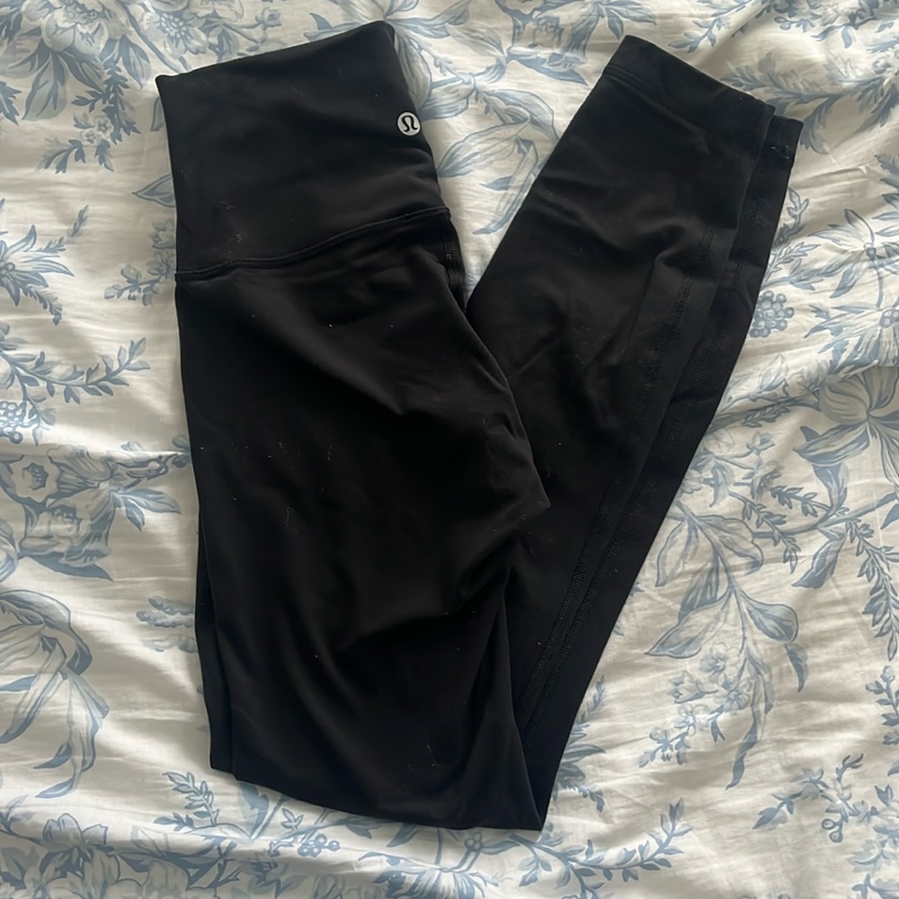 25 inch Lululemon black leggings